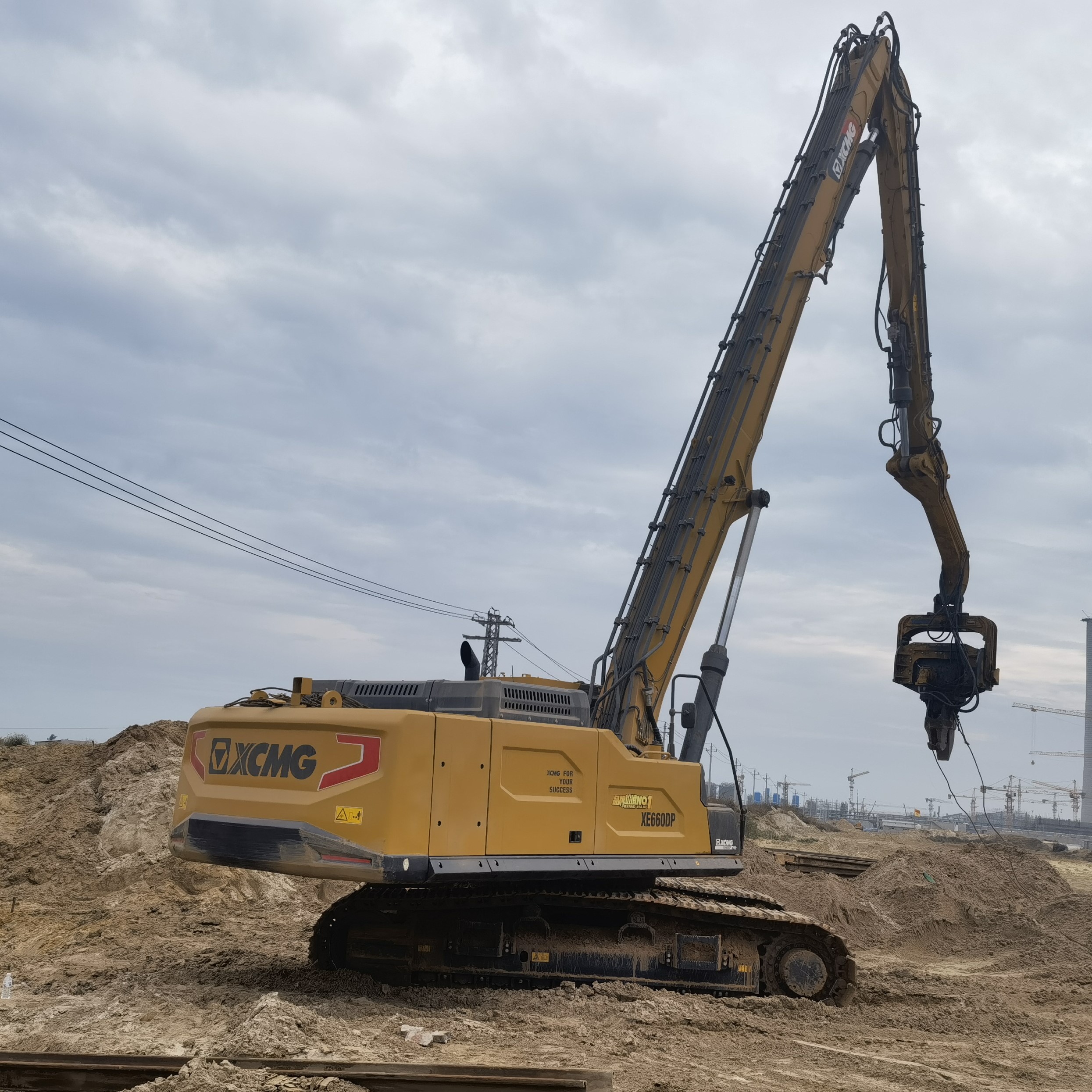 Hydraulic Vibrating Pile Driver RV-100 for 7-12 Ton Excavator