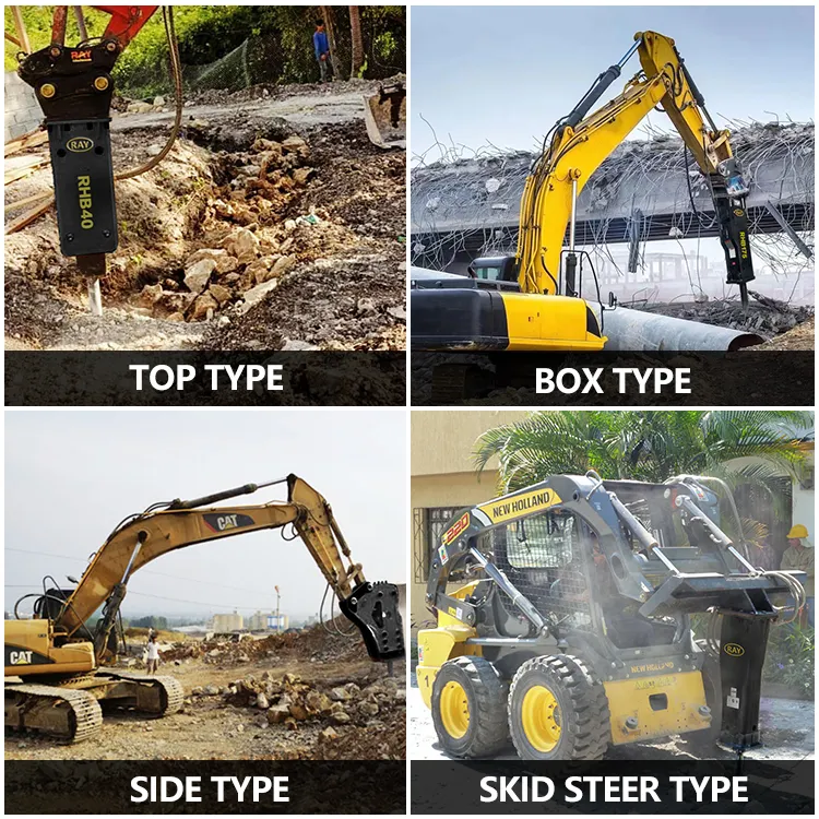 Hydraulic hammers for excavators RHB165