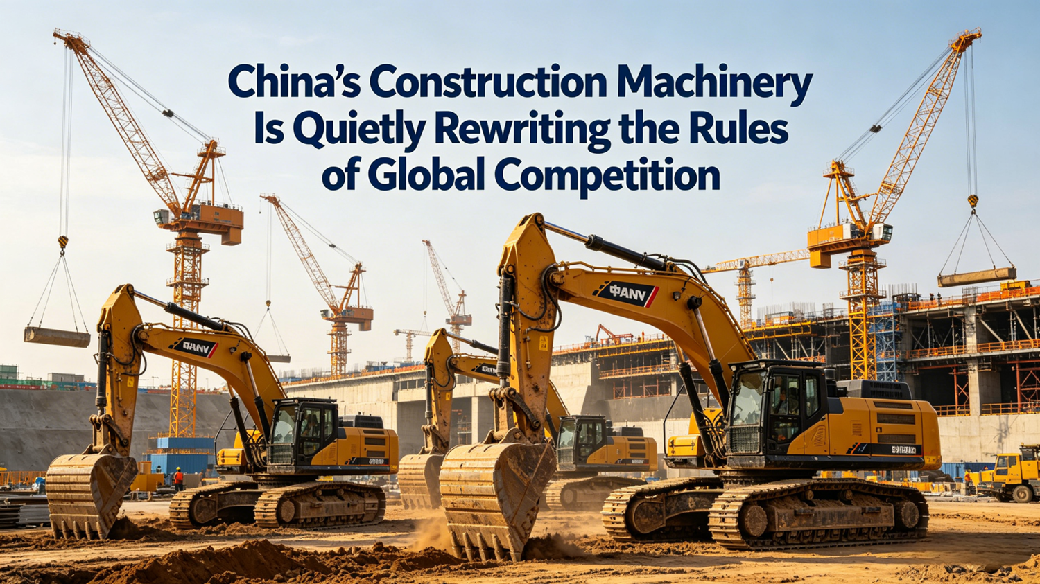 Les machines de construction chinoises r&eacute;&eacute;crivent discr&egrave;tement les r&egrave;gles de la concurrence mondiale