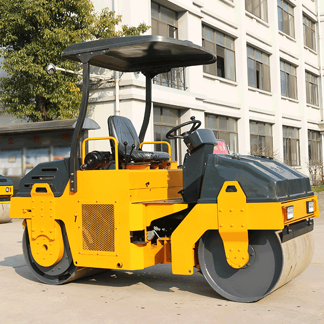 2-12 Ton Double Drum Vibratory Roller / Vibratory Oscillatory Road ...