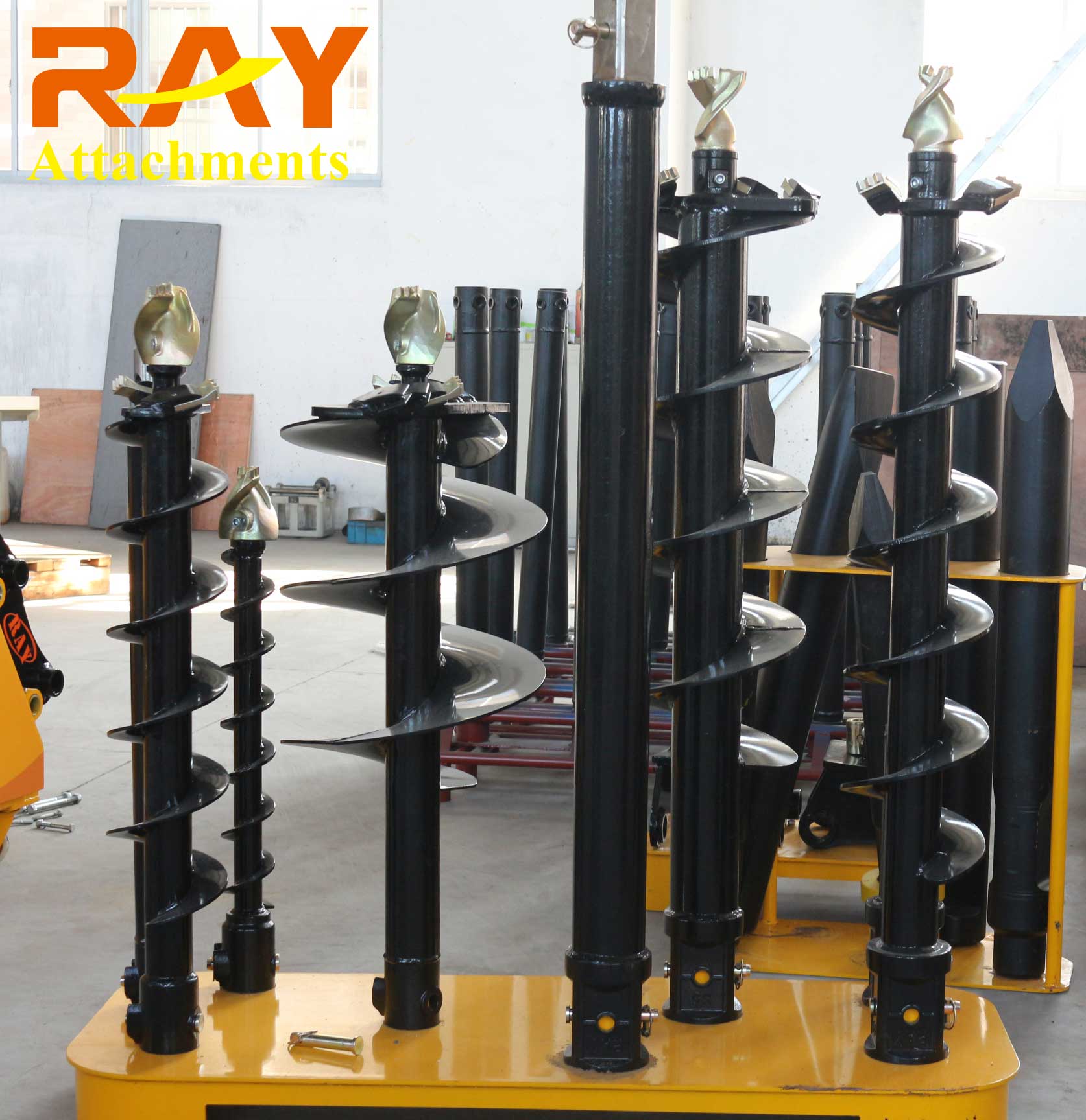 REA6000 model hydraulic Earth Auger drilling