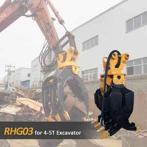 RHG03 4-5T Excavator OEM Excavator Stone Grapple