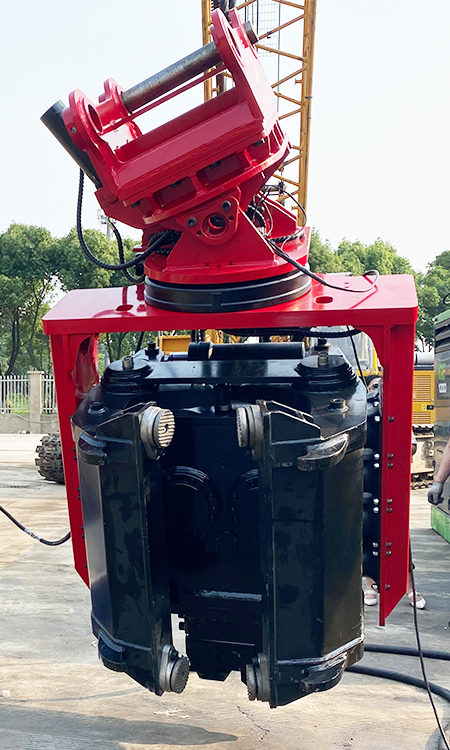 SV-300 Side Grip Vibro Sheet Pile Vibro Hammer for 32-40 Ton Excavator ...