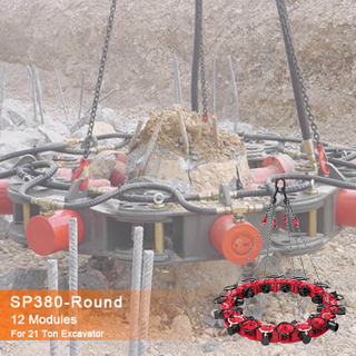 Coupeur concret hydraulique de pile d'&eacute;quipement de chantier de construction SP380-12