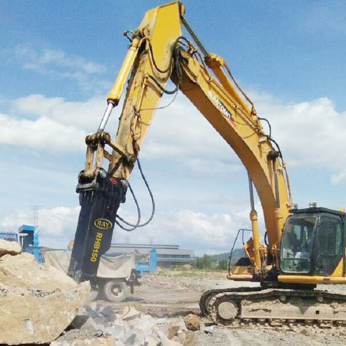 Rompedor Hidr&aacute;ulico RHB68 para Escavadeira de 4,8-8 toneladas