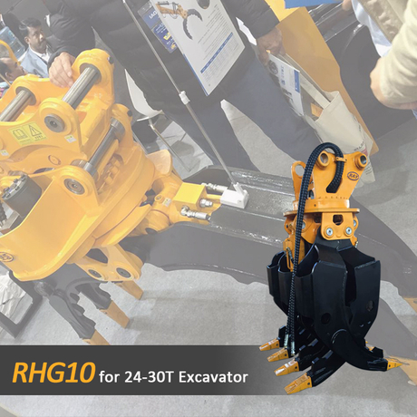 RHG10 Steingreifer f&uuml;r 24-30T Bagger