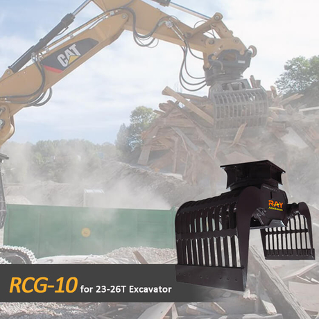 Grappin de d&eacute;molition pour excavatrice de 23 &agrave; 26 tonnes RCG-10