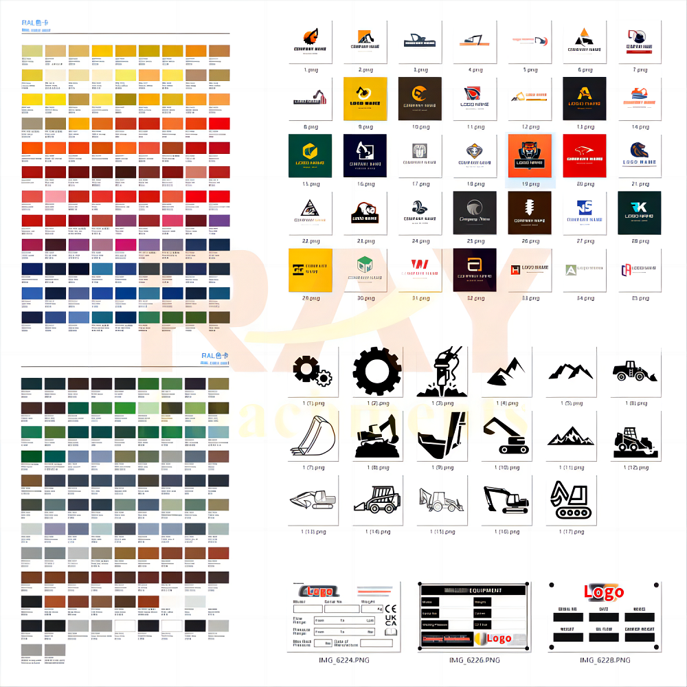 Download gratuito: materiali premium per la progettazione del logo di macchine edili