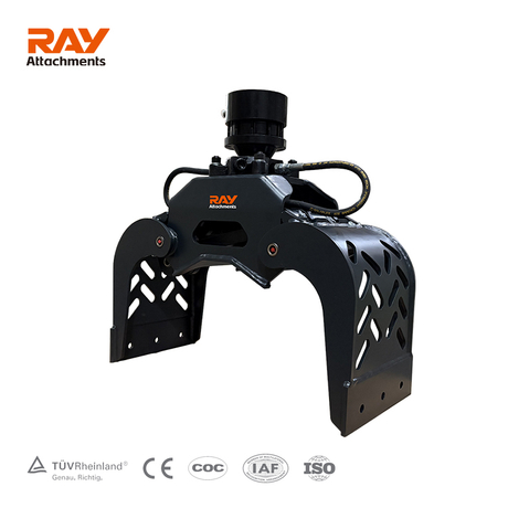 Grappin de d&eacute;molition rotatif RCG-mini, pelle de tri 1-2.5T, pince de tri pour ferraille m&eacute;tallique, pierre hydraulique