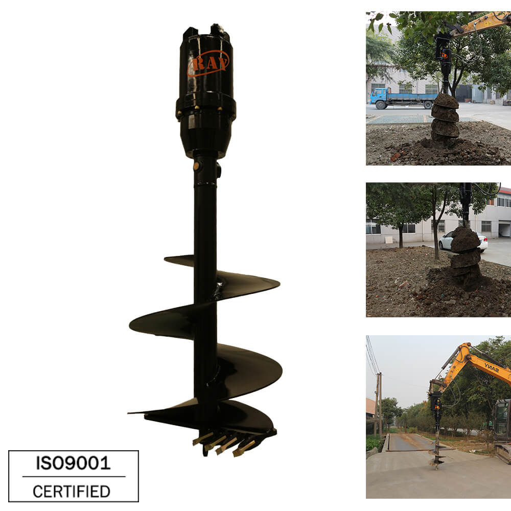 REA5000 model Earth Auger for excavator attachments