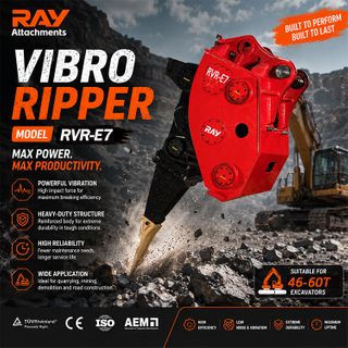 Estripador vibrat&oacute;rio RVR-E7 para escavadeira de 46-60 toneladas 