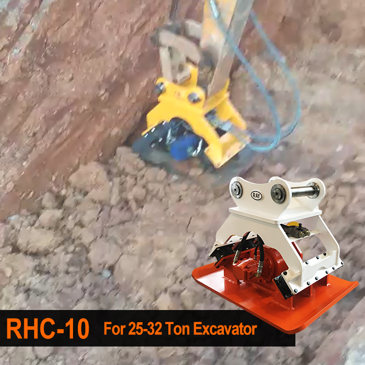 The Hydraulic Compactor Model Is RHC-10 for 25-32 Ton Excavator