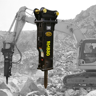 Brise-marteau de roche d'excavatrice hydraulique RHB80 pour la rupture