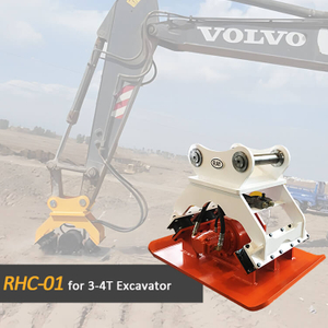 Compactador de placa vibrat&oacute;ria hidr&aacute;ulica RHC-01 para escavadeira de 3-4 toneladas