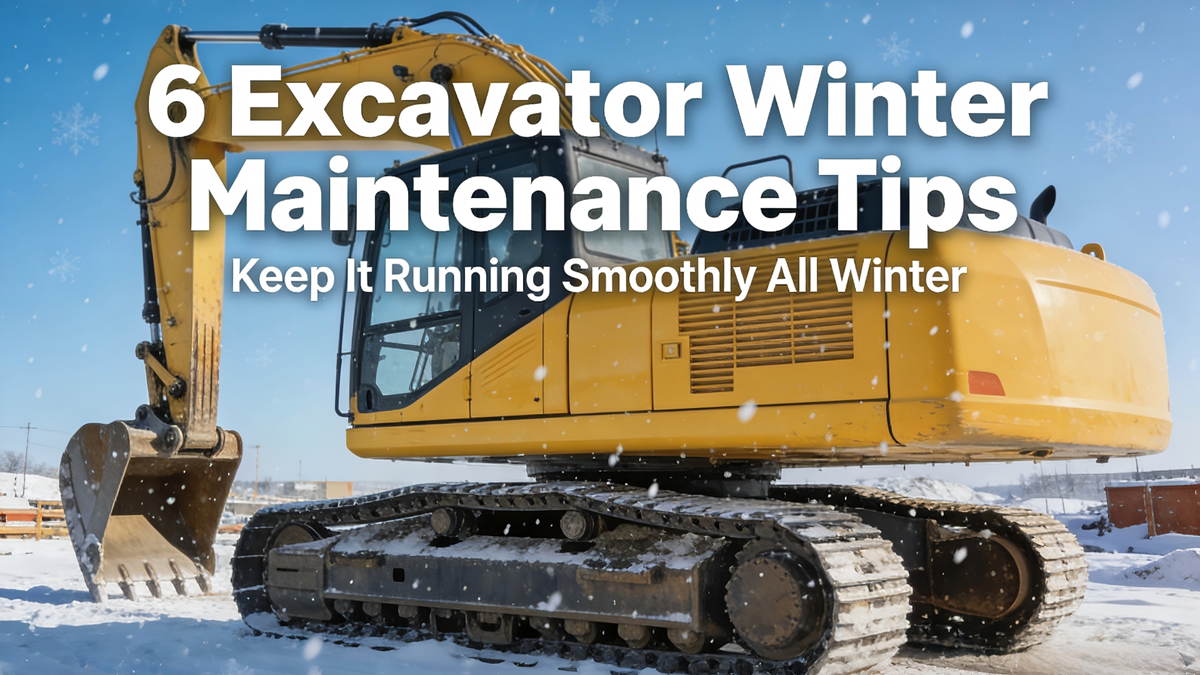 Manuten&ccedil;&atilde;o de inverno da escavadeira: 6 dicas profissionais para mant&ecirc;-la funcionando perfeitamente durante todo o inverno