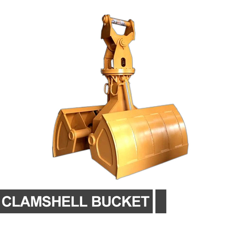 Zweischalengreifer-Bagger, hydraulischer Schalenlöffel