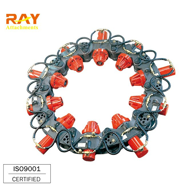 hydraulischer Pfahlbrecher, Mei&szlig;elbohrer zum Steinschneiden